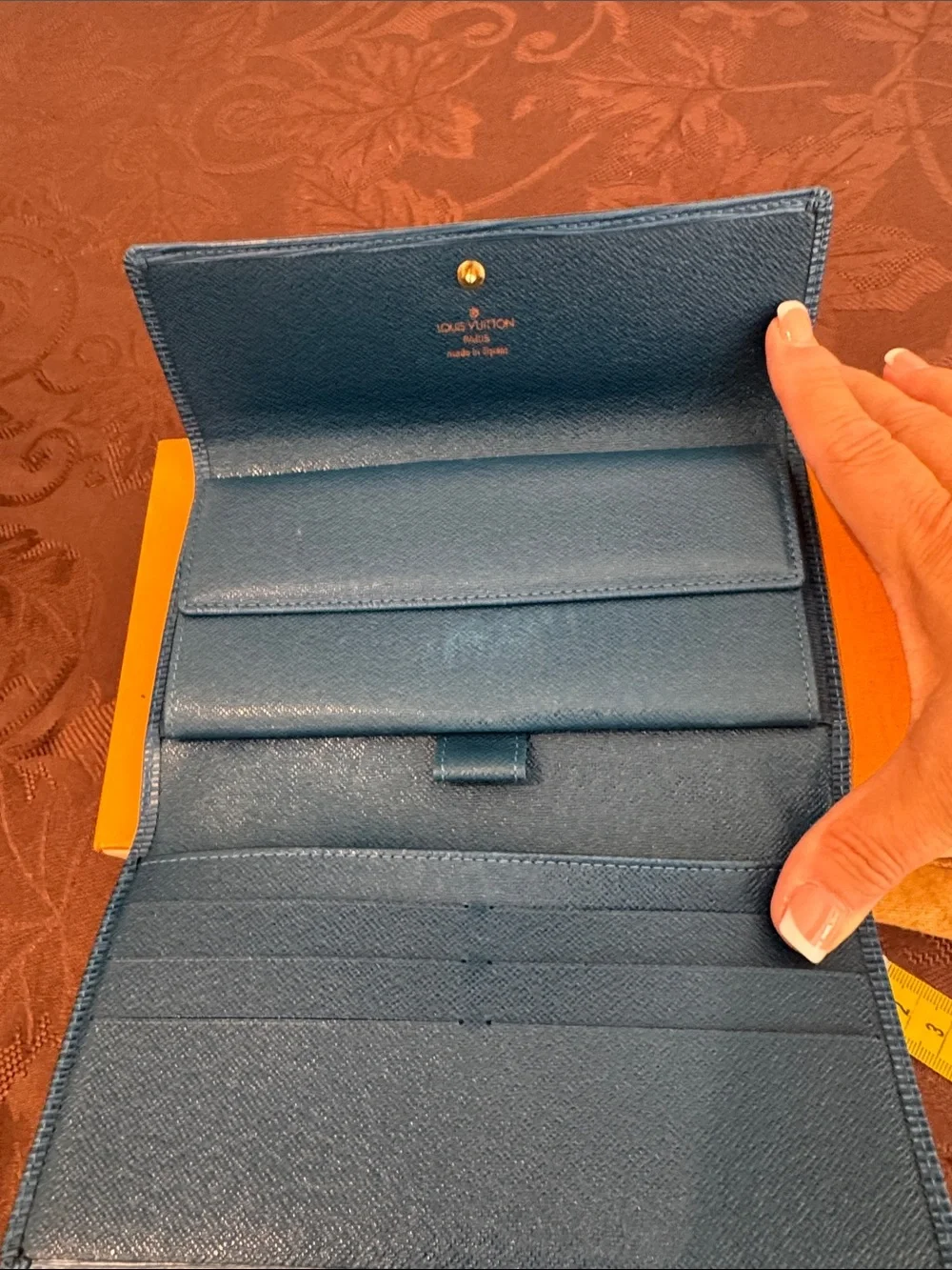 Louis Vuitton Blue Epi Leather Bag & Wallet